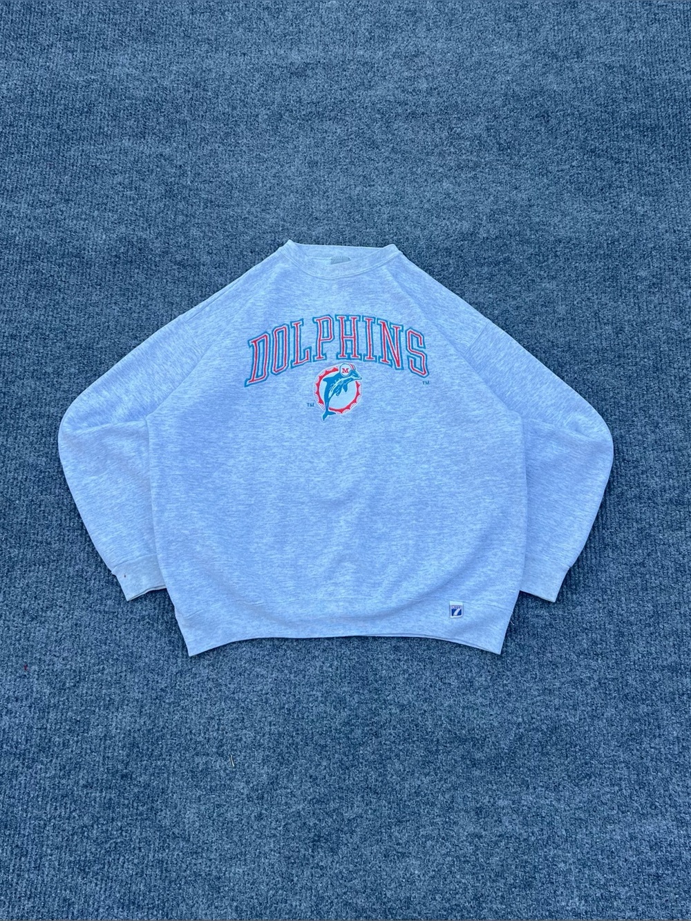 Vintage Logo 7 Miami Dolphins Sweatshirt